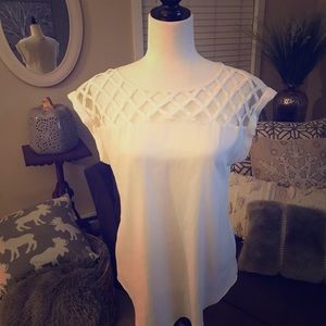 Ivory express lattice top